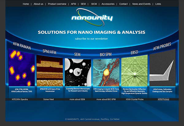 Nanounity website